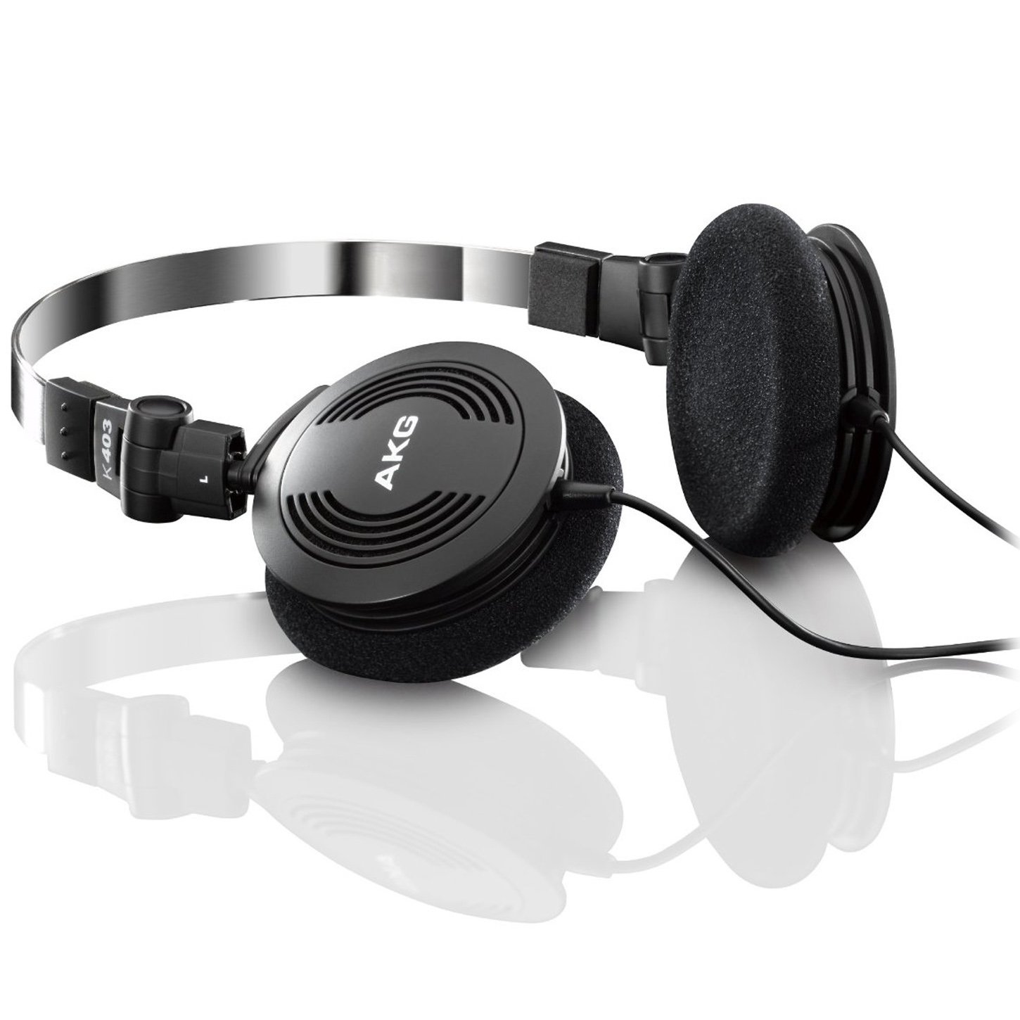 akg k403 便携折叠式头戴耳机 黑色 声音细腻甜美 纹理清晰 韵味十足